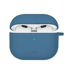 Uniq Nexo Active Hybrid Silicone Airpods 4Th Gen Case With Sports Ear Hooks - Blue